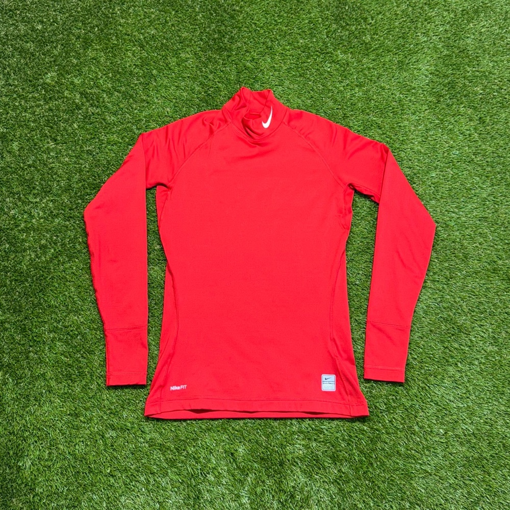 Nik Pro Combat Long Sleeve Compression Shirt Size Medium Red
